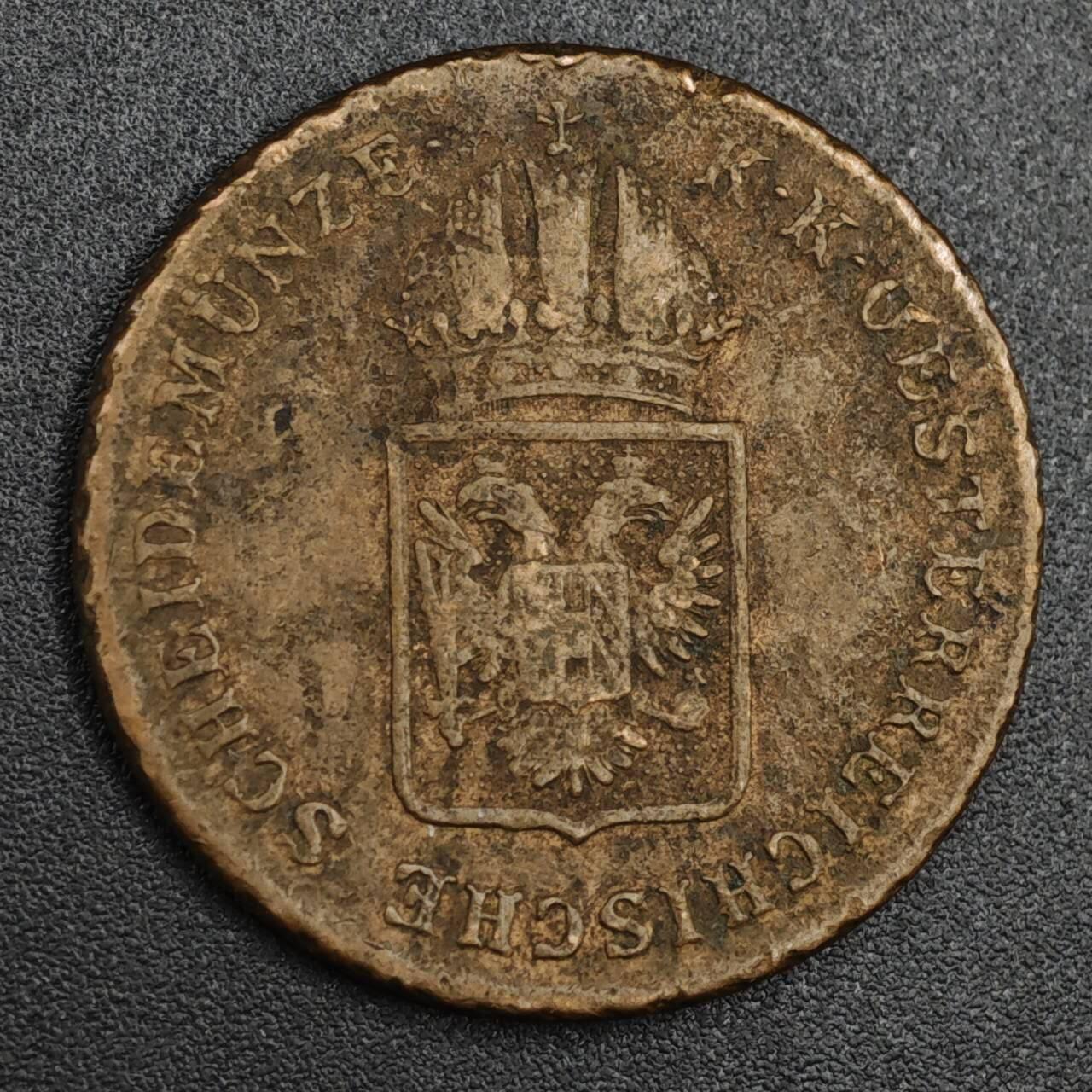 【淘币小摊】实时拍第八百二十一拍   散币场   满百包邮可预留二周 每周一统一发货   奥地利1816年1克鲁泽铜币