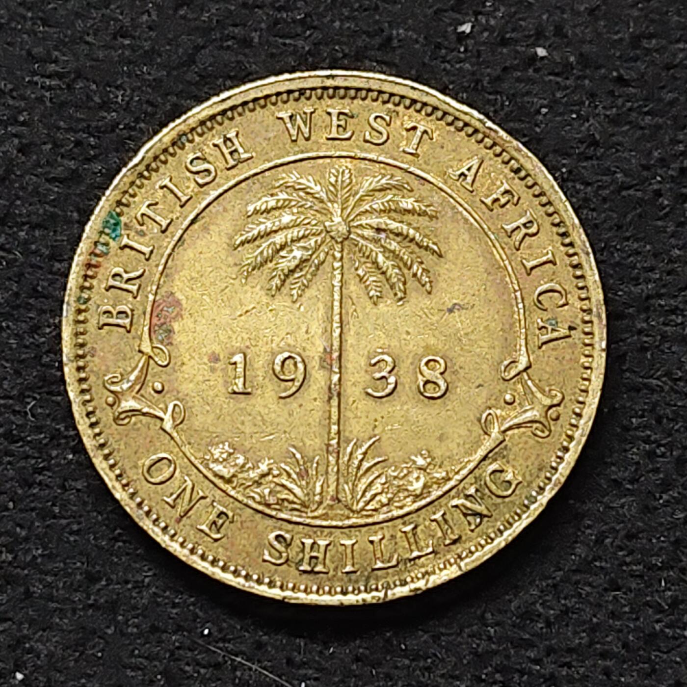 【全场包邮】纯粹捡漏拍484场（免费代拍第21场） 英属西非1938年乔治六世1先令