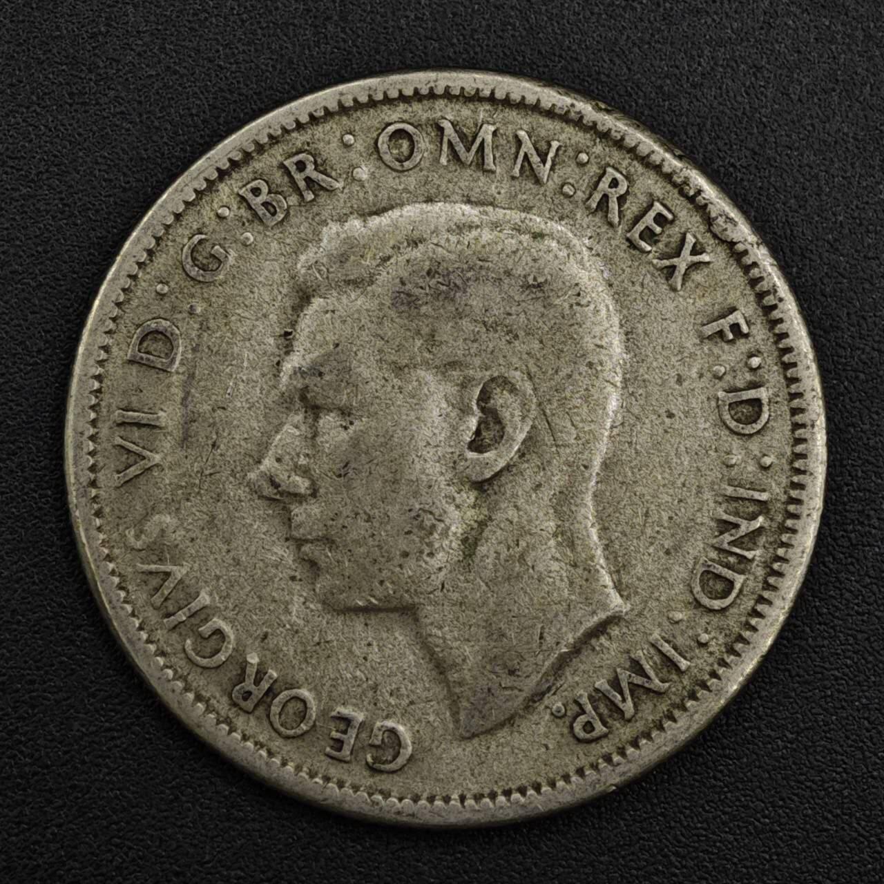 【淘币小摊】实时拍第八百二十一拍   散币场   满百包邮可预留二周 每周一统一发货   澳大利亚1947年乔治六世弗洛林银币