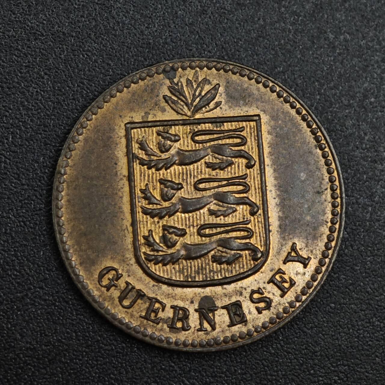 【淘币小摊】实时拍第八百二十一拍   散币场   满百包邮可预留二周 每周一统一发货   根西岛1929年1道布铜币