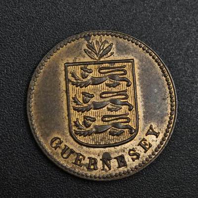 【淘币小摊】实时拍第八百二十一拍   散币场   满百包邮可预留二周 每周一统一发货   - 根西岛1929年1道布铜币