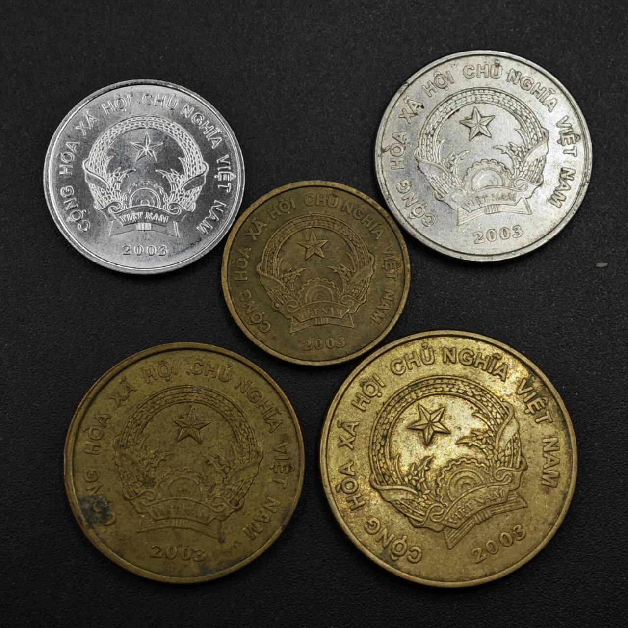 【淘币小摊】实时拍第八百二十一拍   散币场   满百包邮可预留二周 每周一统一发货   越南5枚