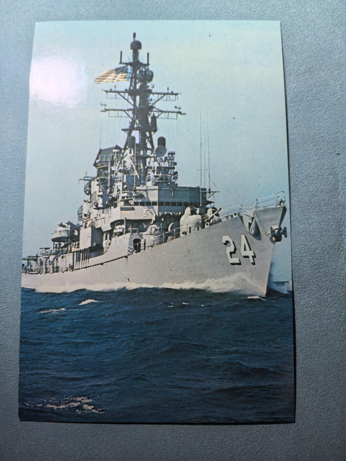 盛世勋华——号角文化勋章邮票专场拍卖第292期 美国冷战时期军舰专题明信片 瓦德尔号导弹驱逐舰