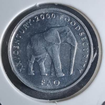 沼泽如烟--第924场 - 索马里2000年5先令FAO纪念币