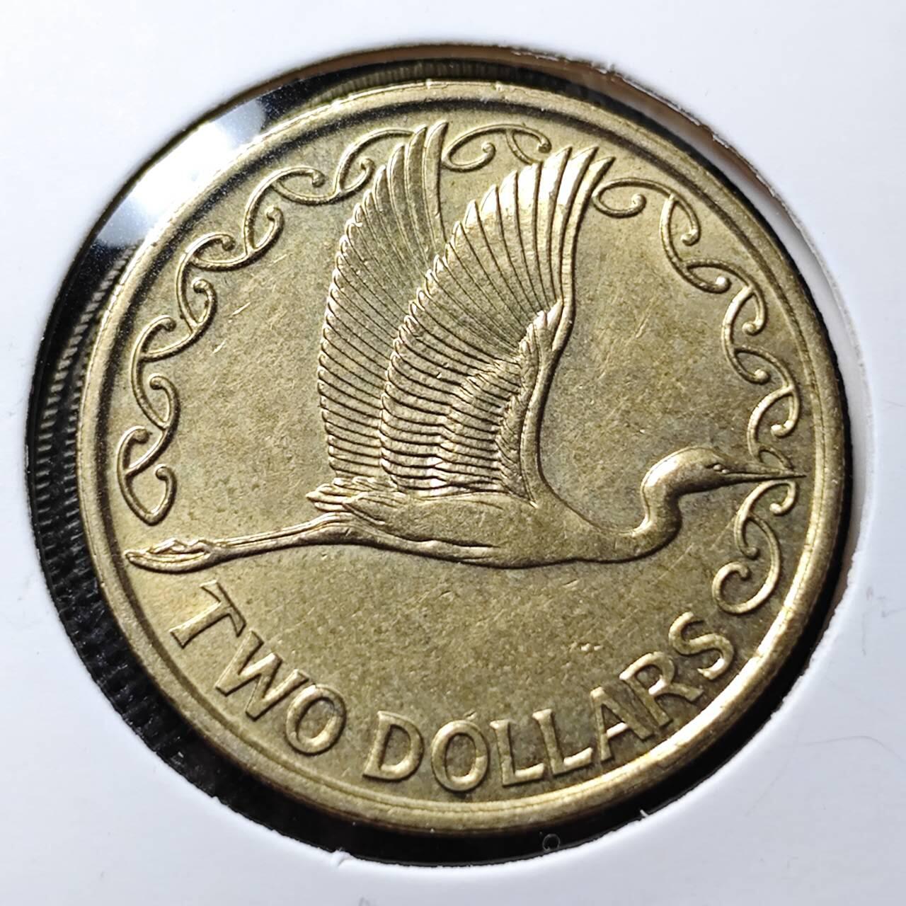 KK钱币收藏小铺 第375期  2月预留时间 周末发货  新西兰2元