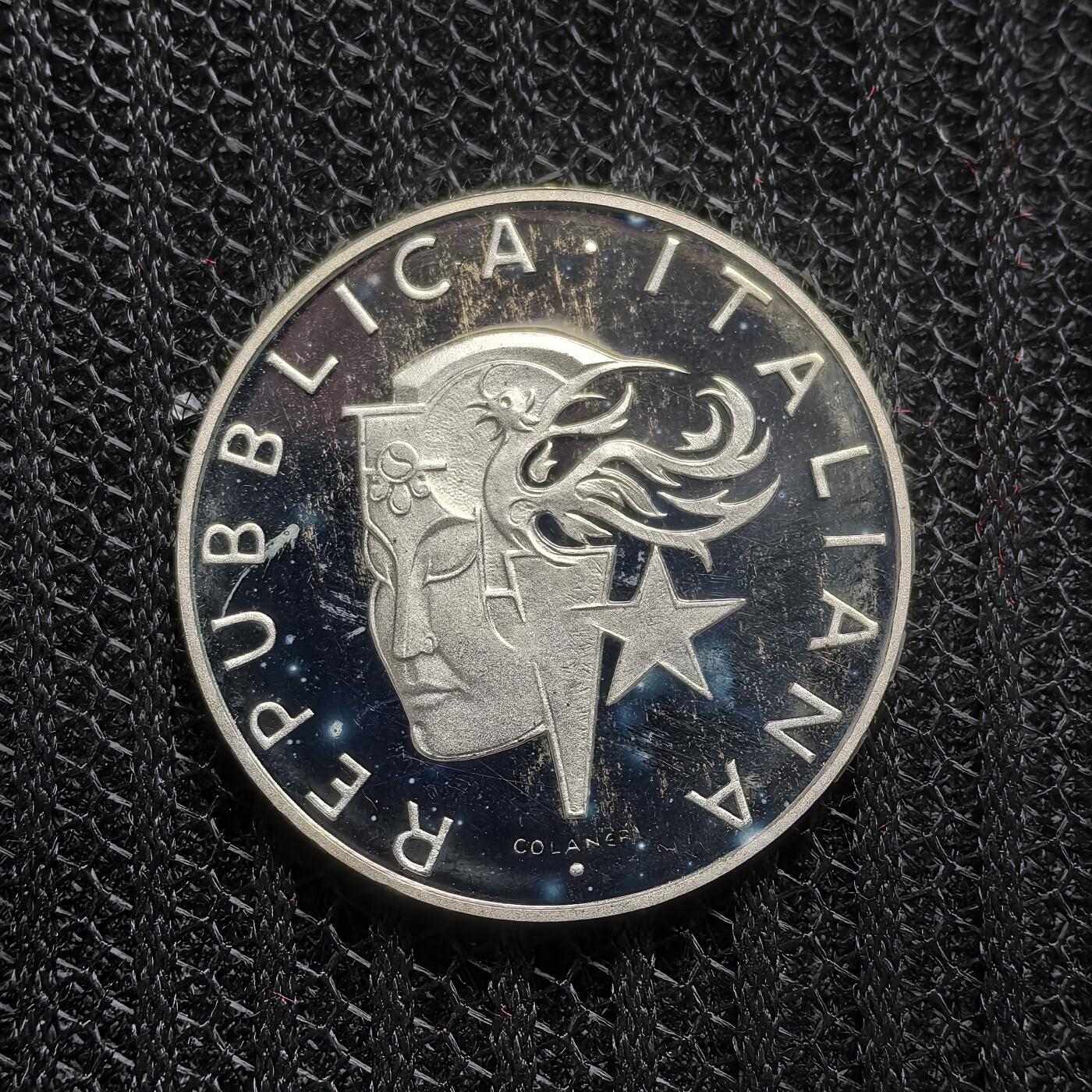 道一币馆币章第一百五十八场 原盒证 意大利1988年汉城奥运会500里拉精制银币 13000