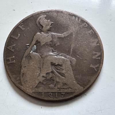 🌹外币初藏🌹🐯2025年第138场  每周二四六晚8️⃣点 接代拍 - 英国1917年半便士b