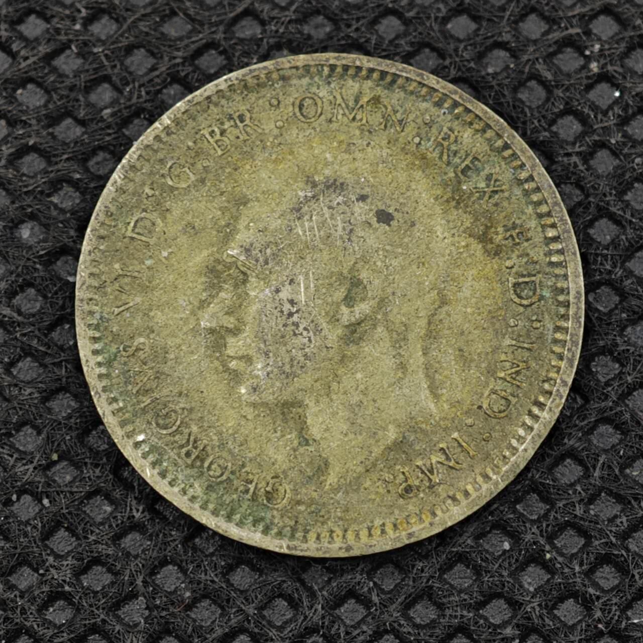 【淘币小摊】限时拍第八百二十四拍  小银币场  满百包邮可预留两周  周一统一发货    澳大利亚1948年乔治六世3便士银币