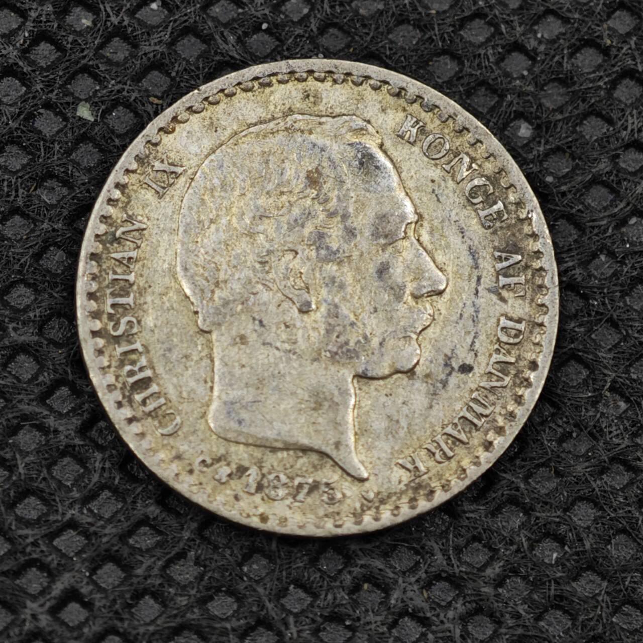 【淘币小摊】限时拍第八百二十四拍  小银币场  满百包邮可预留两周  周一统一发货   丹麦1875年10欧尔银币