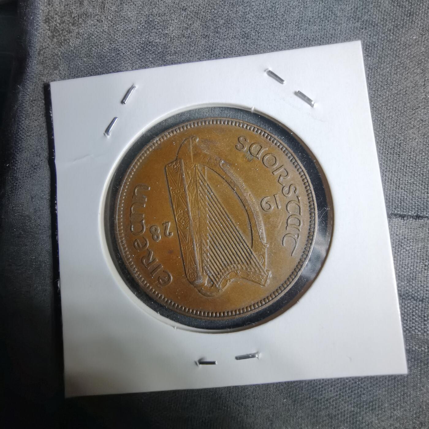 沼泽如烟--第924场 爱尔兰1928年1便士