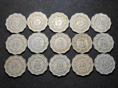 KK钱币收藏小铺 第375期  2月预留时间 周末发货 -  巴基斯坦10派沙15枚一组