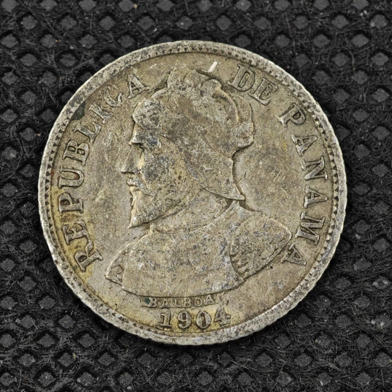 【淘币小摊】限时拍第八百二十四拍  小银币场  满百包邮可预留两周  周一统一发货   巴拿马1904年5分银币