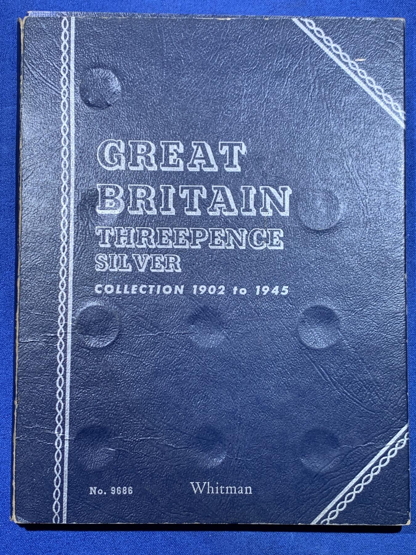 《竞宝斋》第445场 周日，周一，2场连拍 （全场包邮） 英国3便士银币27枚套装