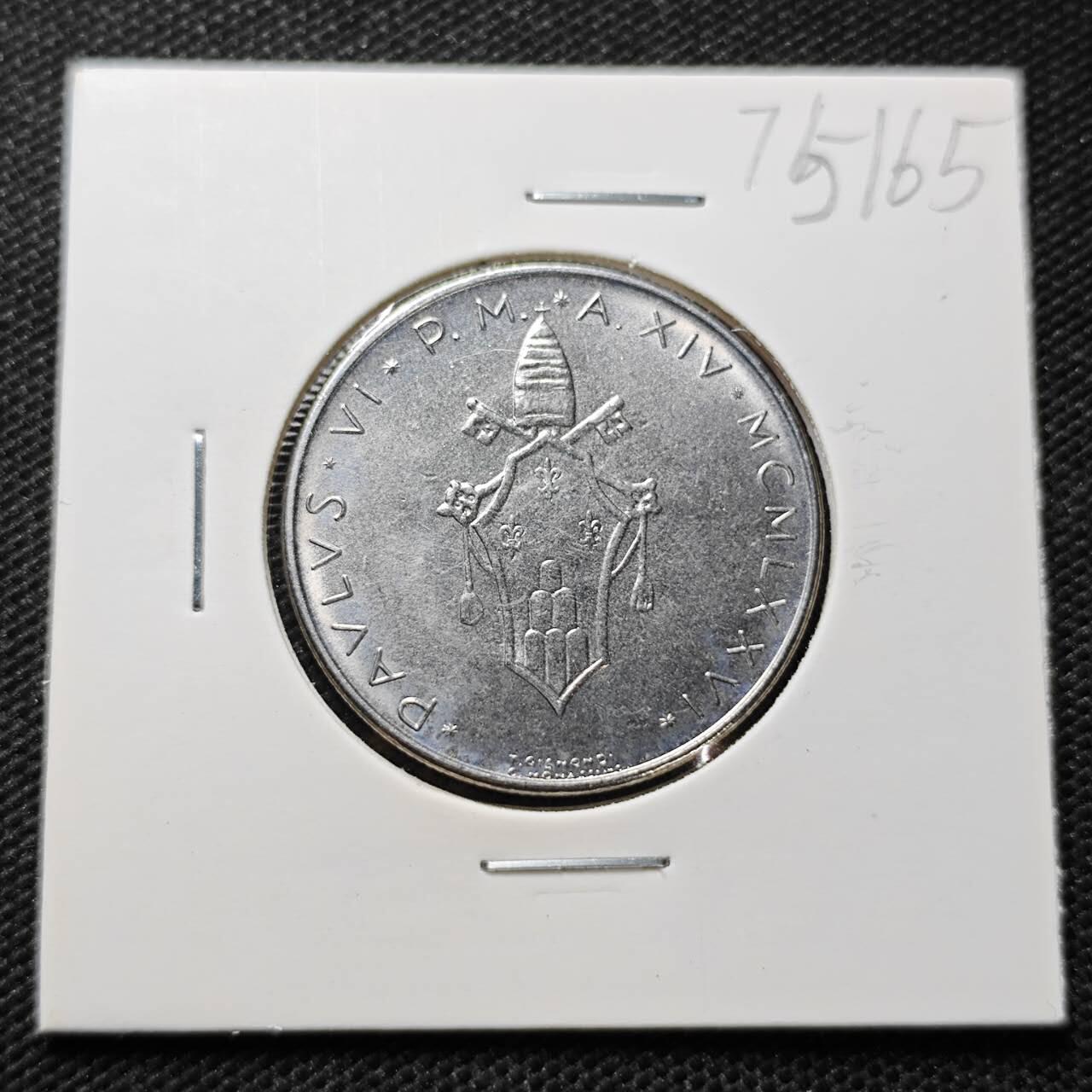 KK钱币收藏小铺 第375期  2月预留时间 周末发货  梵蒂冈100里拉