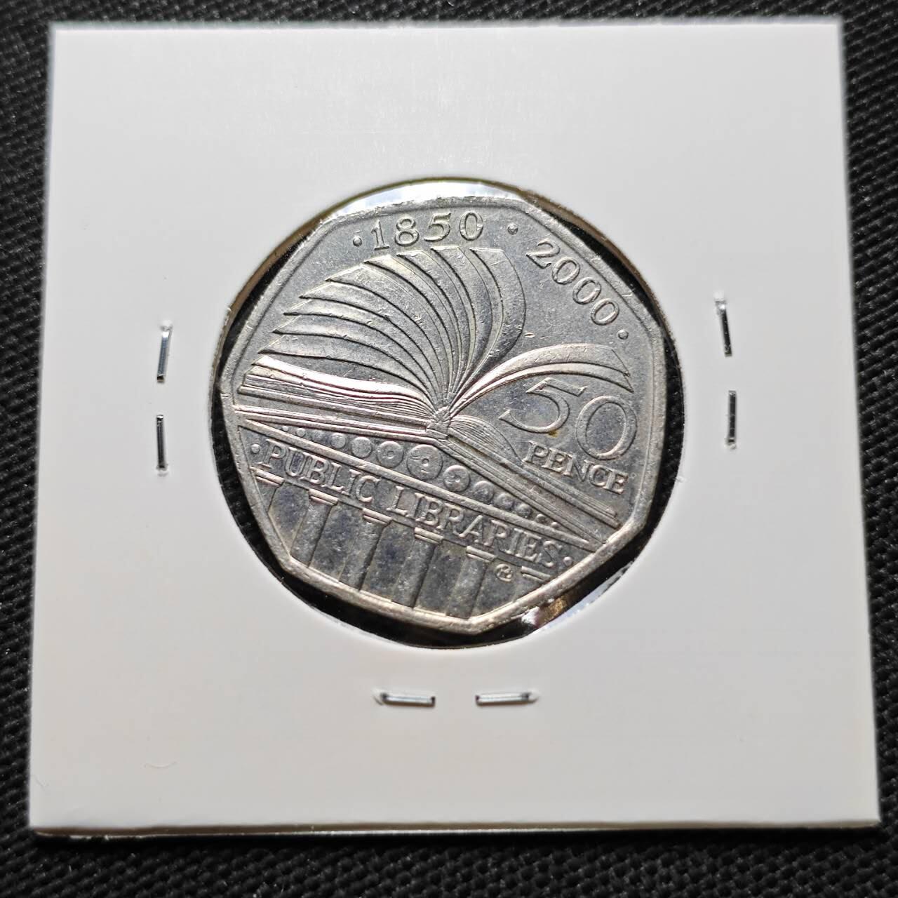 KK钱币收藏小铺 第375期  2月预留时间 周末发货  英国50便士纪念币