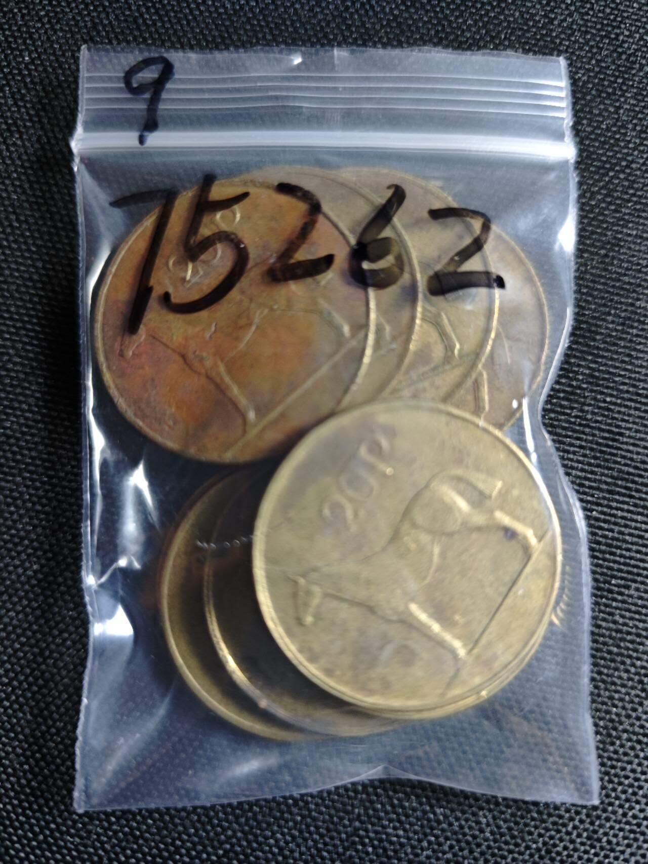 KK钱币收藏小铺 第375期  2月预留时间 周末发货  爱尔兰20便士铜币一组9枚