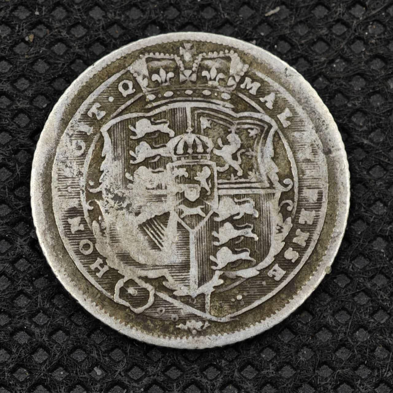 【淘币小摊】限时拍第八百二十四拍  小银币场  满百包邮可预留两周  周一统一发货   英国1816年乔治二世6便士银币