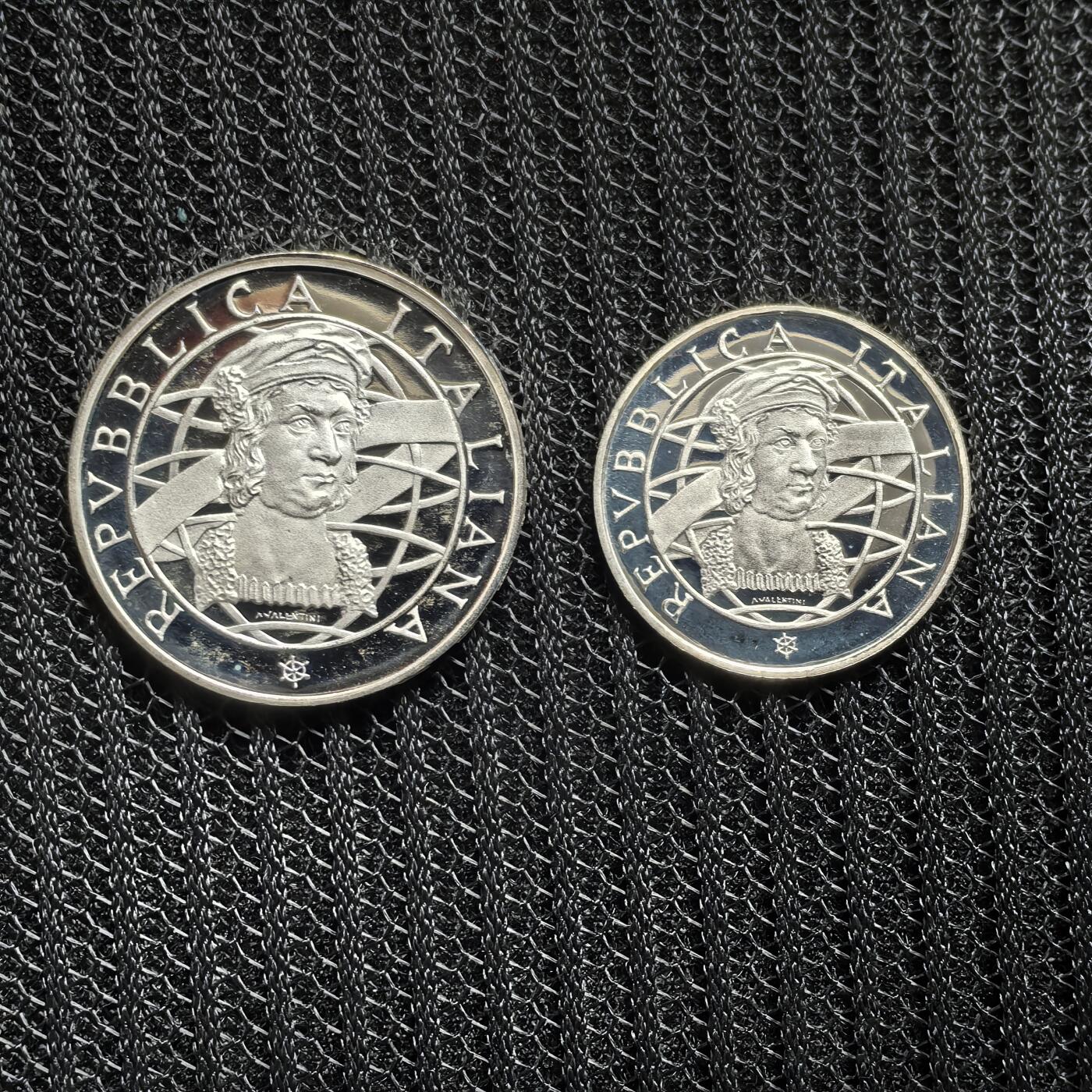 道一币馆币章第一百五十八场 原盒证 意大利1989年发现美洲大陆500周年精制银币套装