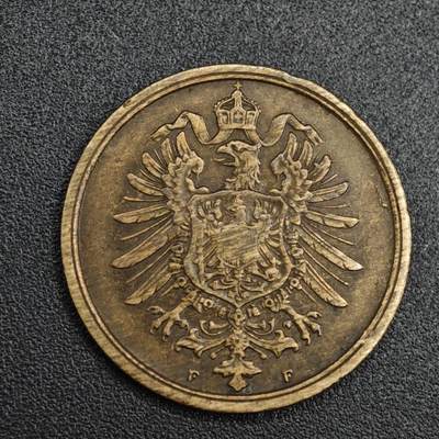 【淘币小摊】实时拍第八百二十一拍   散币场   满百包邮可预留二周 每周一统一发货   - 德国1874年短翅2芬妮铜币