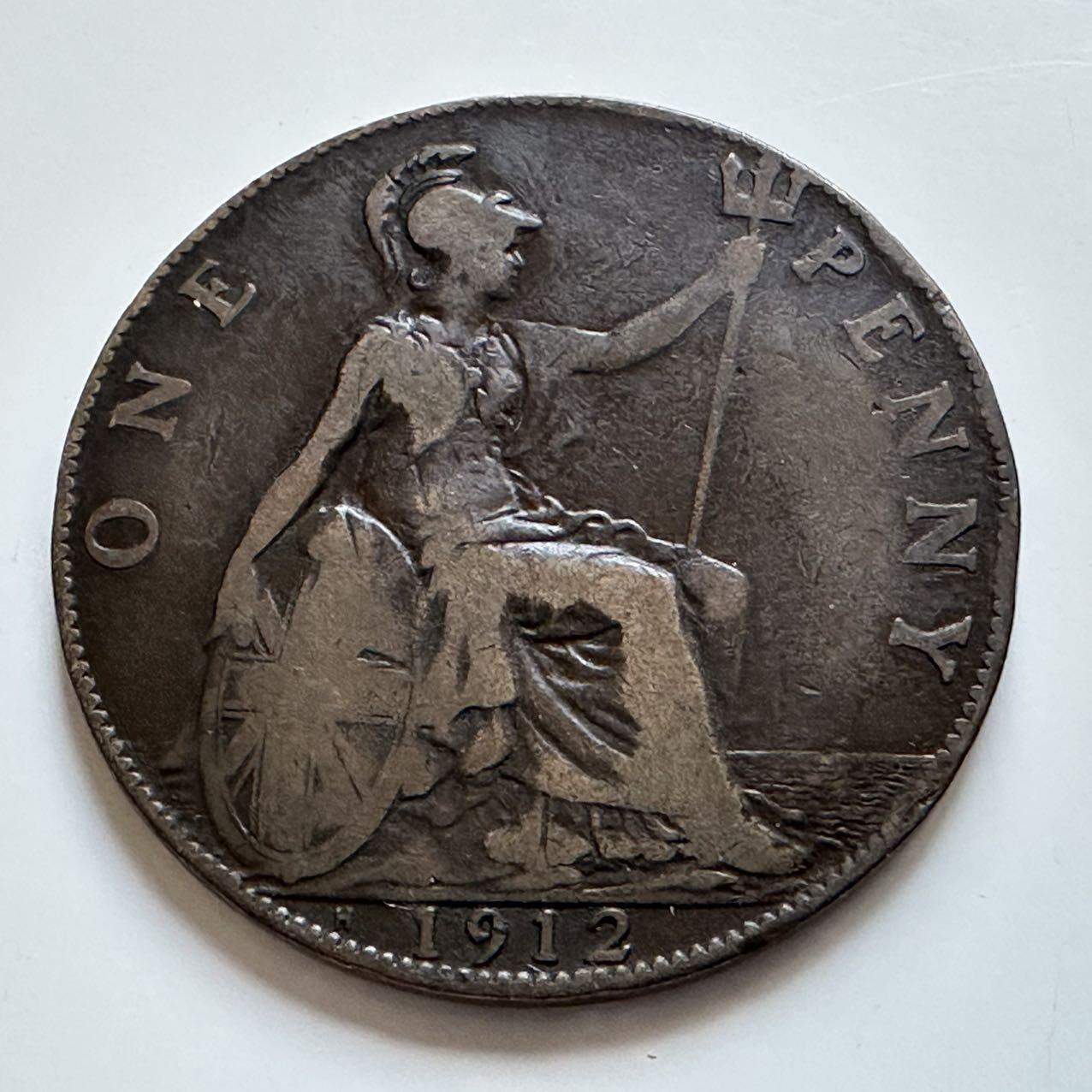 🌹外币初藏🌹🐯2025年第138场  每周二四六晚8️⃣点 接代拍 英国1912年一便士