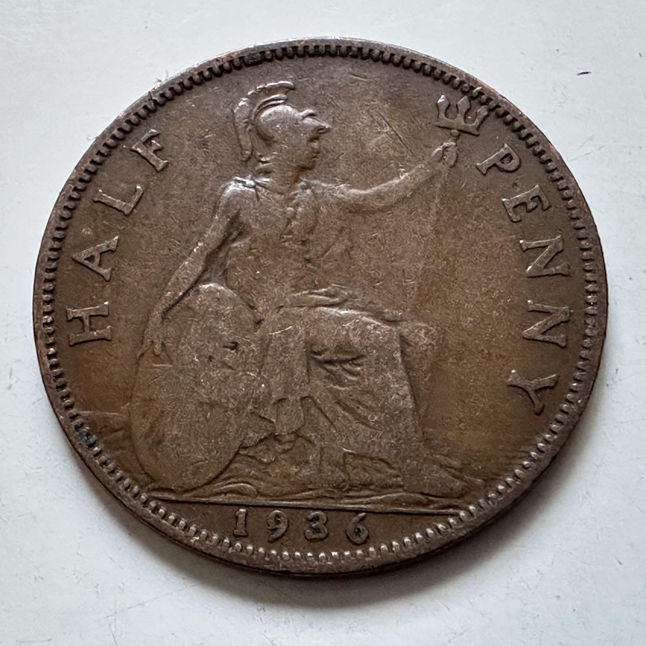 🌹外币初藏🌹🐯2025年第138场  每周二四六晚8️⃣点 接代拍 英国1936年半便士