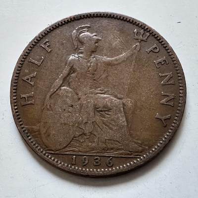 🌹外币初藏🌹🐯2025年第138场  每周二四六晚8️⃣点 接代拍 - 英国1936年半便士