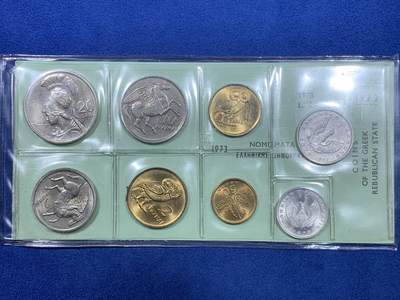 《竞宝斋》第445场 周日，周一，2场连拍 （全场包邮） - 希腊 1973年 8枚装 含多枚经典品种 状态拉满