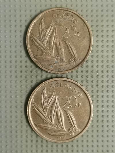 2025年第133场各国散币拍卖（总第133场） - 比利时20法郎2枚