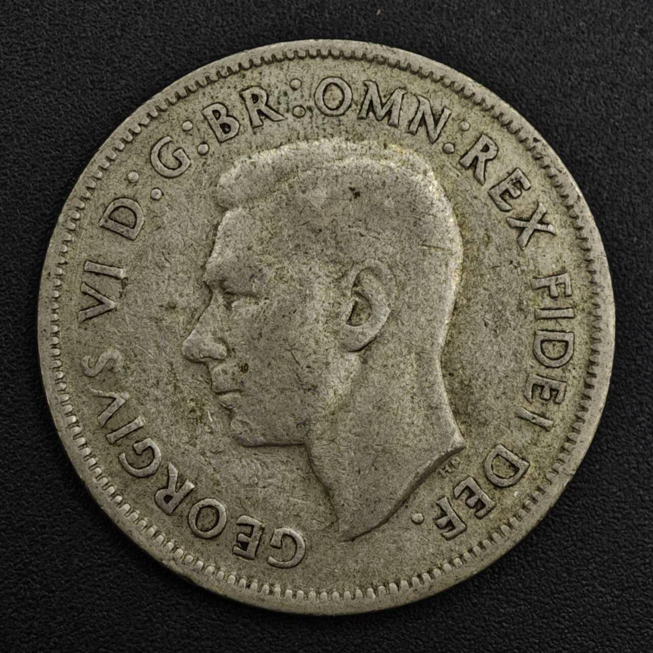 【淘币小摊】实时拍第八百二十一拍   散币场   满百包邮可预留二周 每周一统一发货   澳大利亚1951年乔治六世弗洛林银币