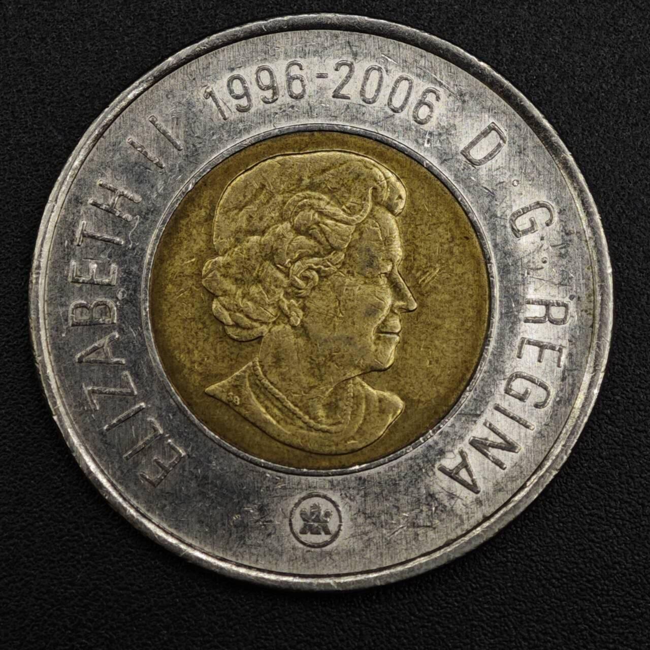 【淘币小摊】实时拍第八百二十一拍   散币场   满百包邮可预留二周 每周一统一发货   加拿大2006年2元纪念币