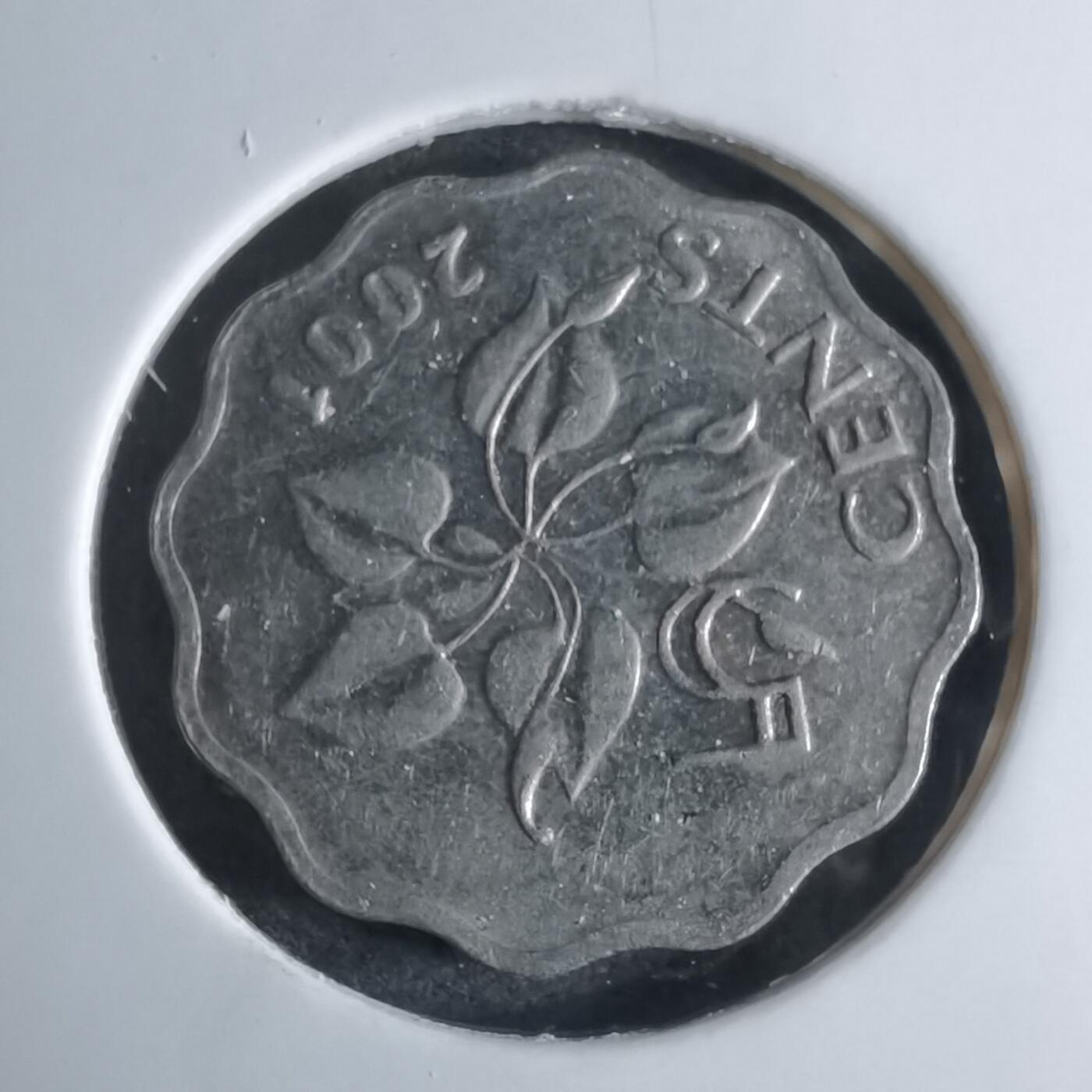 沼泽如烟--第924场 斯威士兰2001年五分