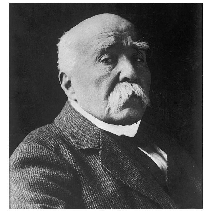 【艺术】法国艺术大章1918年 一战总理克里孟梭视察前线 高浮雕精制超大铜章 70MM 175克