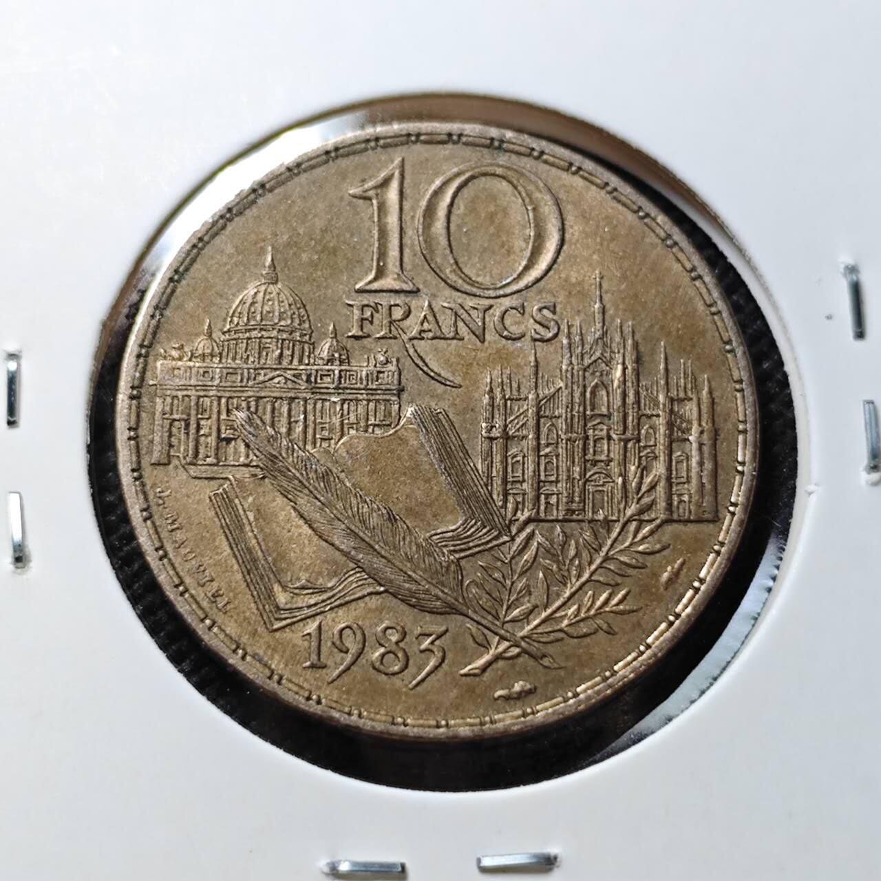 KK钱币收藏小铺 第375期  2月预留时间 周末发货  1983法国10法郎纪念币