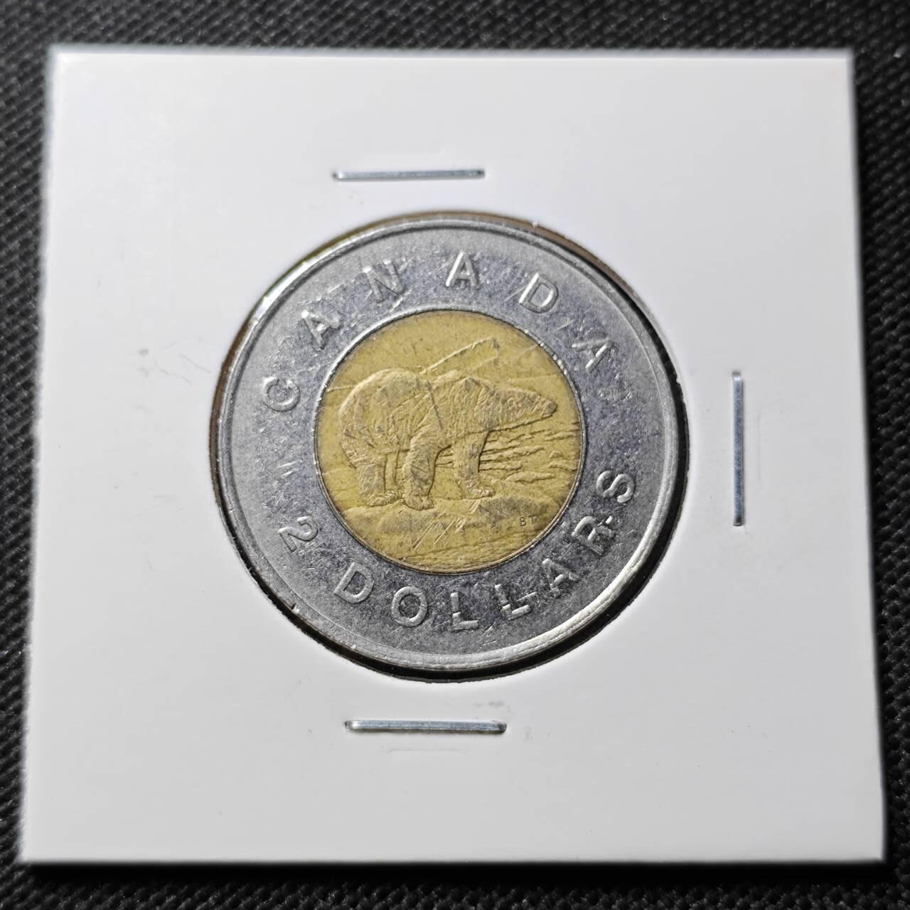 KK钱币收藏小铺 第375期  2月预留时间 周末发货  加拿大2元