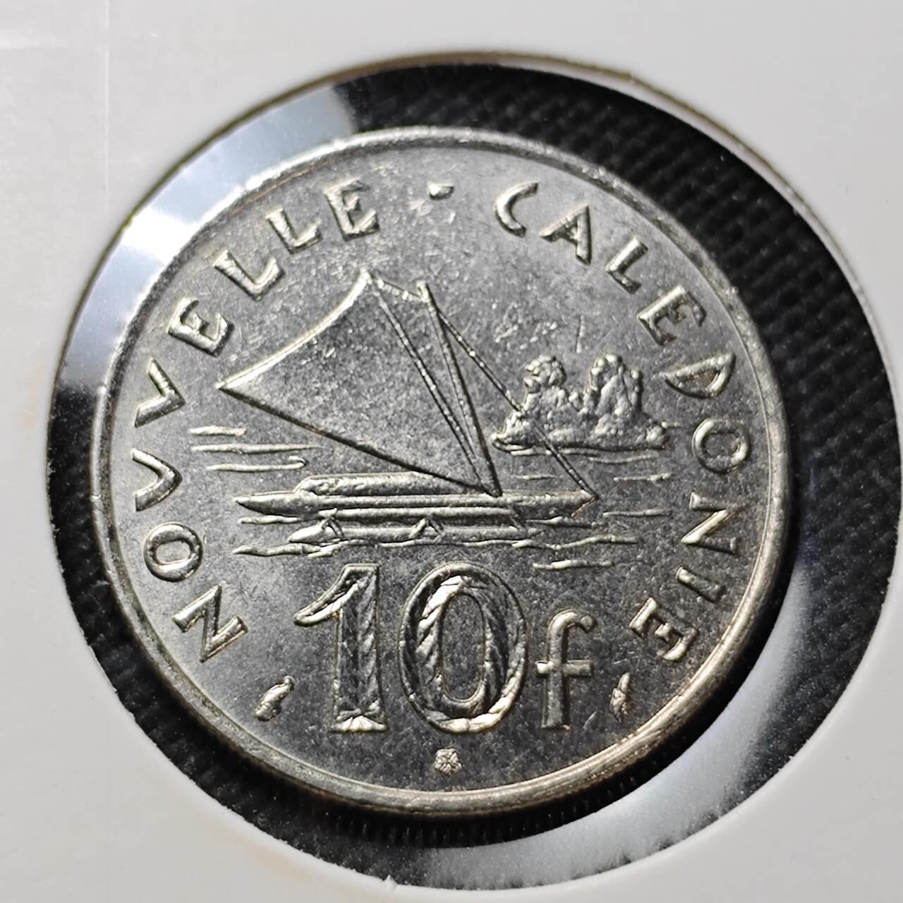 KK钱币收藏小铺 第375期  2月预留时间 周末发货  1977法属新喀里多尼亚10法郎