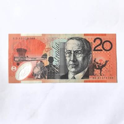 各国外币第101期 - 澳大利亚20元 塑料钞美品