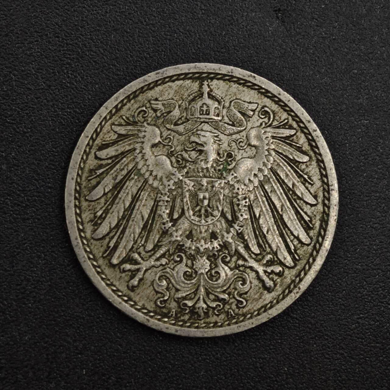 【淘币小摊】实时拍第八百二十一拍   散币场   满百包邮可预留二周 每周一统一发货   德国1911年10芬妮镍币