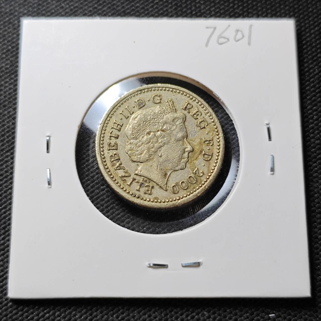 KK钱币收藏小铺 第376期  2月预留时间 周末发货  英国1镑 龙