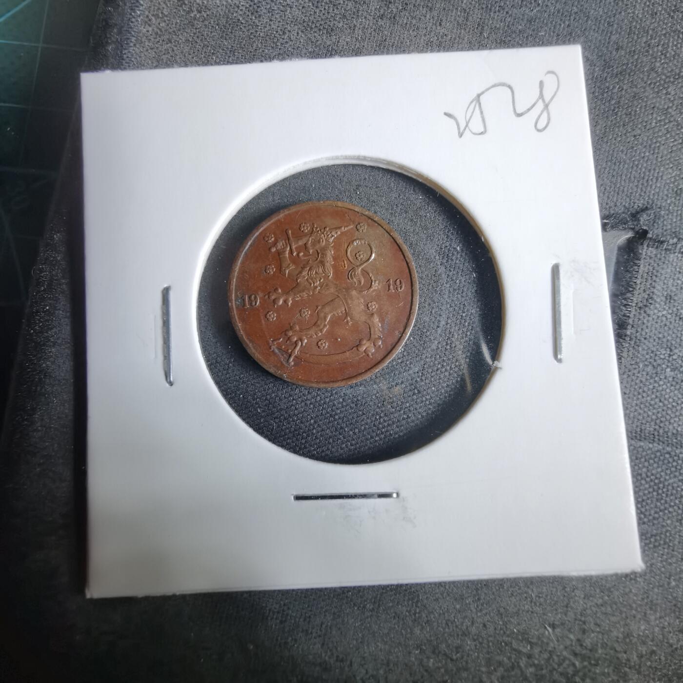 沼泽如烟--第925场 芬兰1919年5芬尼