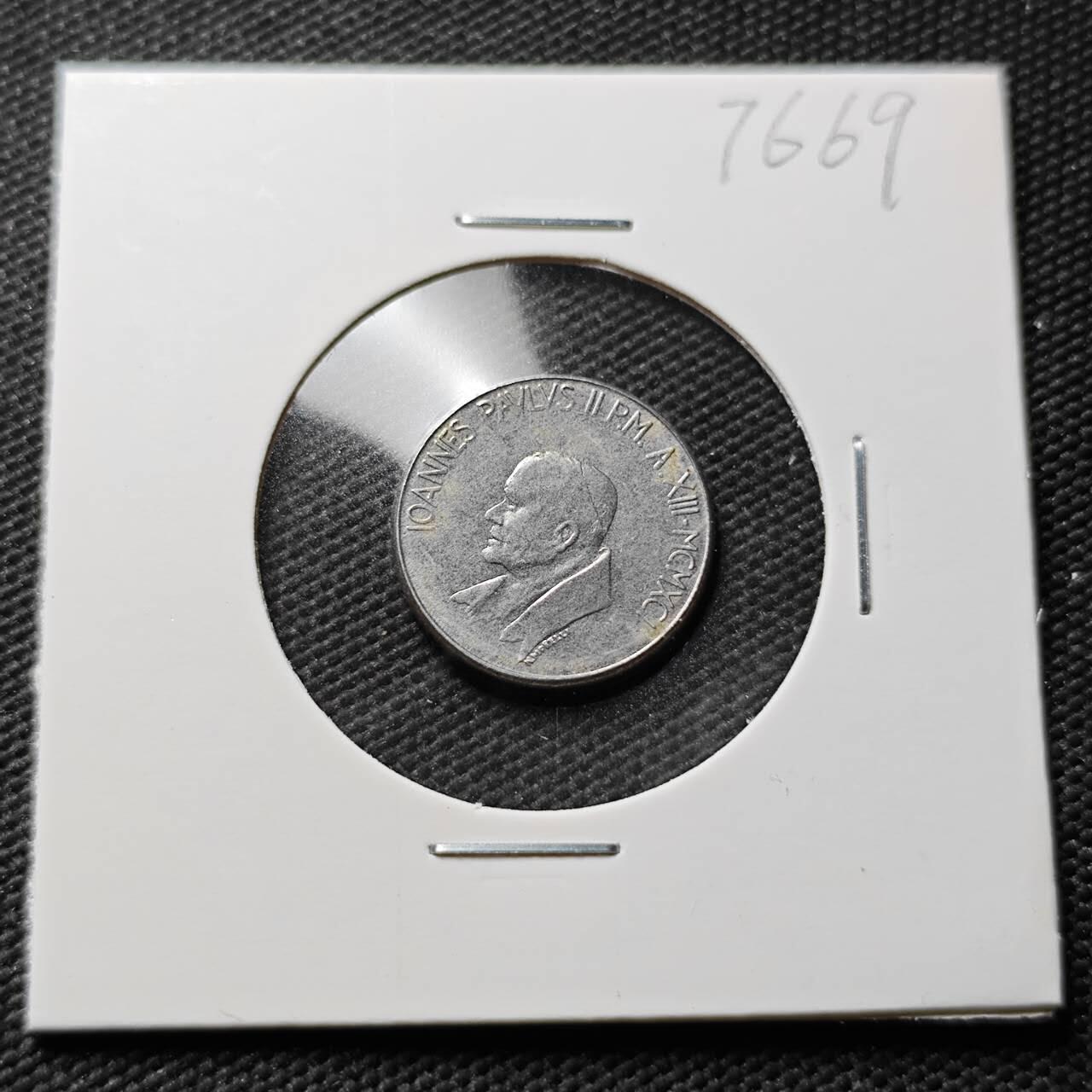 KK钱币收藏小铺 第376期  2月预留时间 周末发货  梵蒂冈50里拉