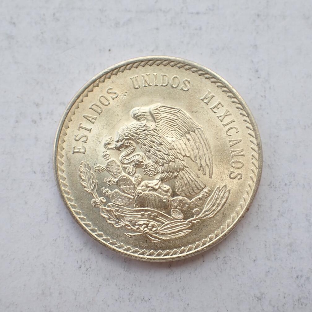 古楚泉社世界钱币专场NO.2 墨西哥1947年印第安人像5比索30克大银币