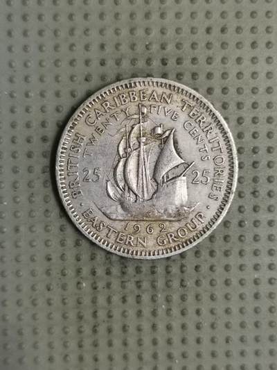 2025年第135场各国散币拍卖（总第135场） - 东加勒比1962年25分