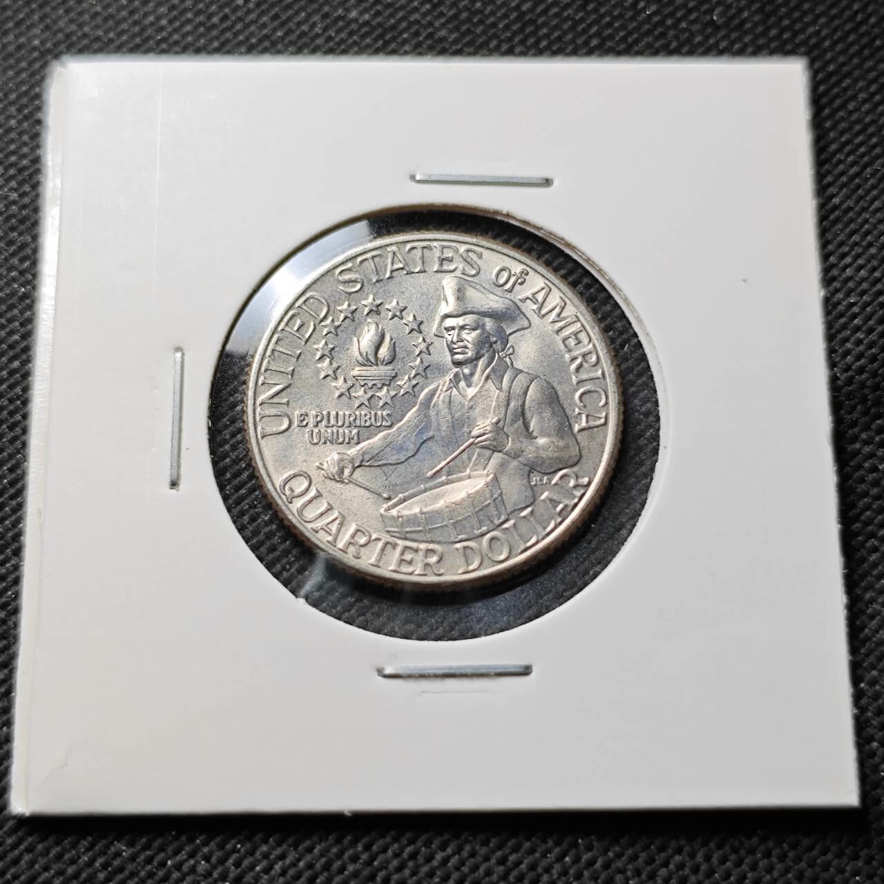 KK钱币收藏小铺 第376期  2月预留时间 周末发货  1976美国25分纪念币 好品