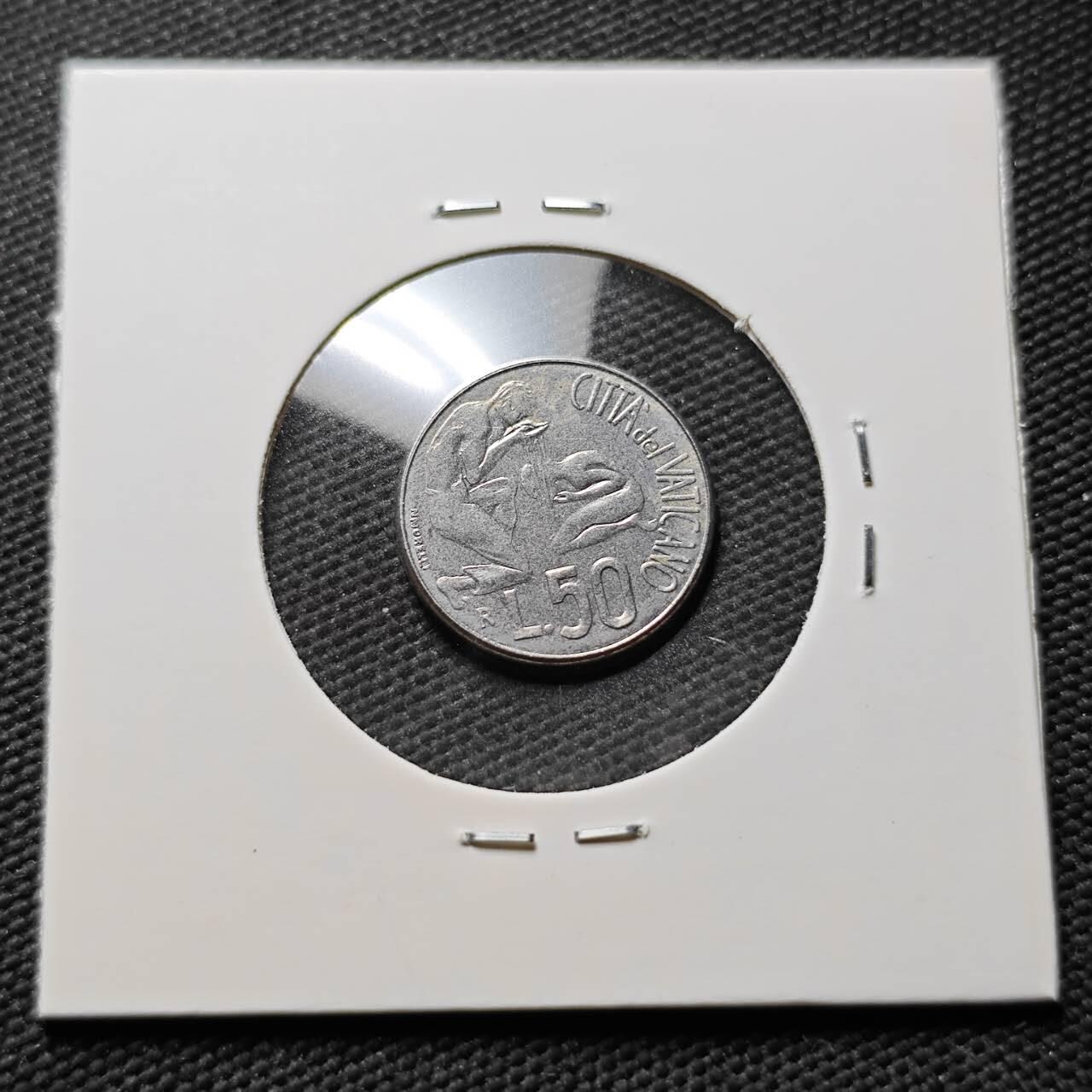 KK钱币收藏小铺 第376期  2月预留时间 周末发货  梵蒂冈50里拉