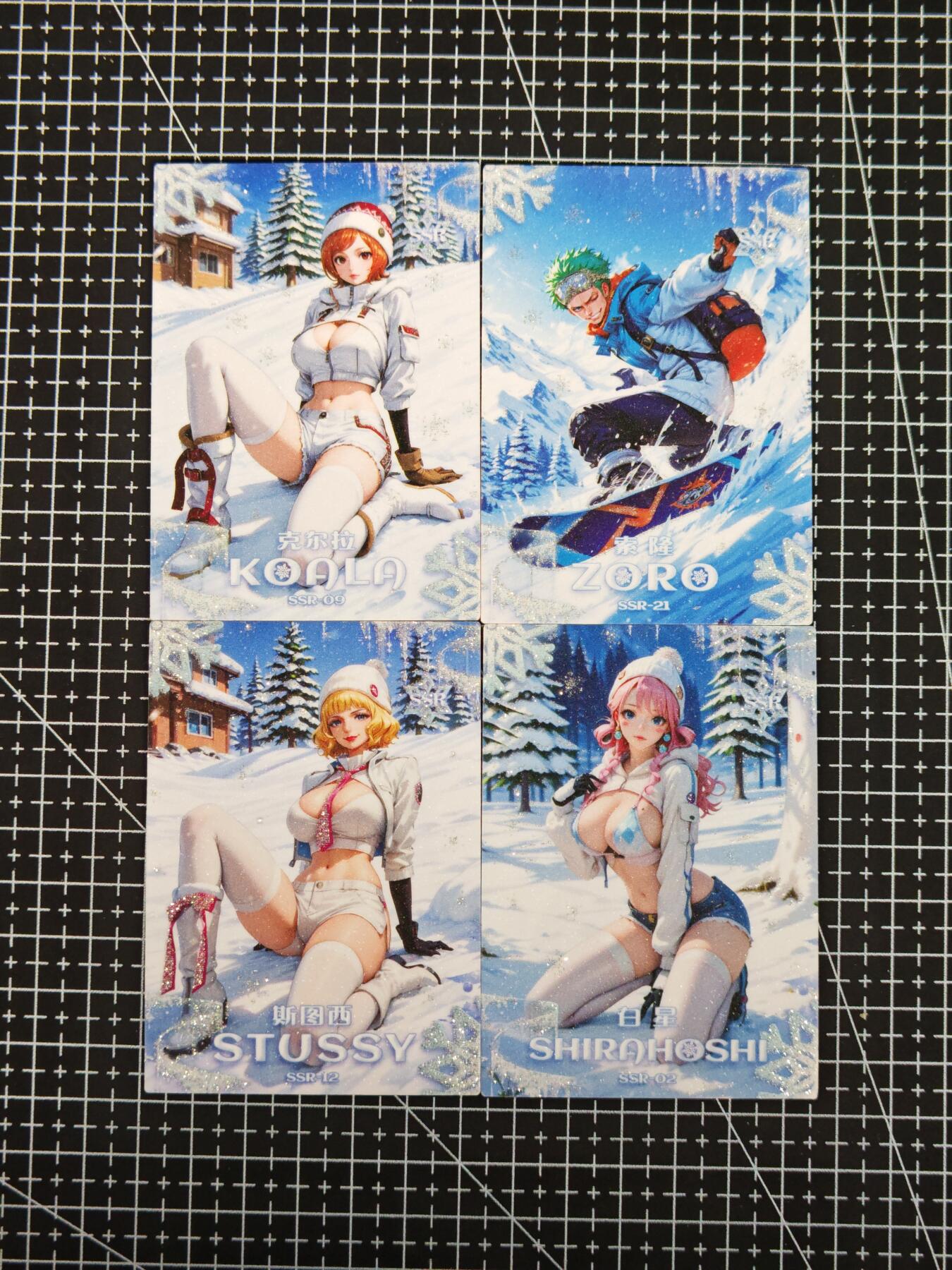 琦卡当当铺≯第24期★★各种小漏~支持寄存★★~【9点40结束】扫码加群抽[包邮券]~周二结束 远航文创-海贼王滑雪系列-SRR4张