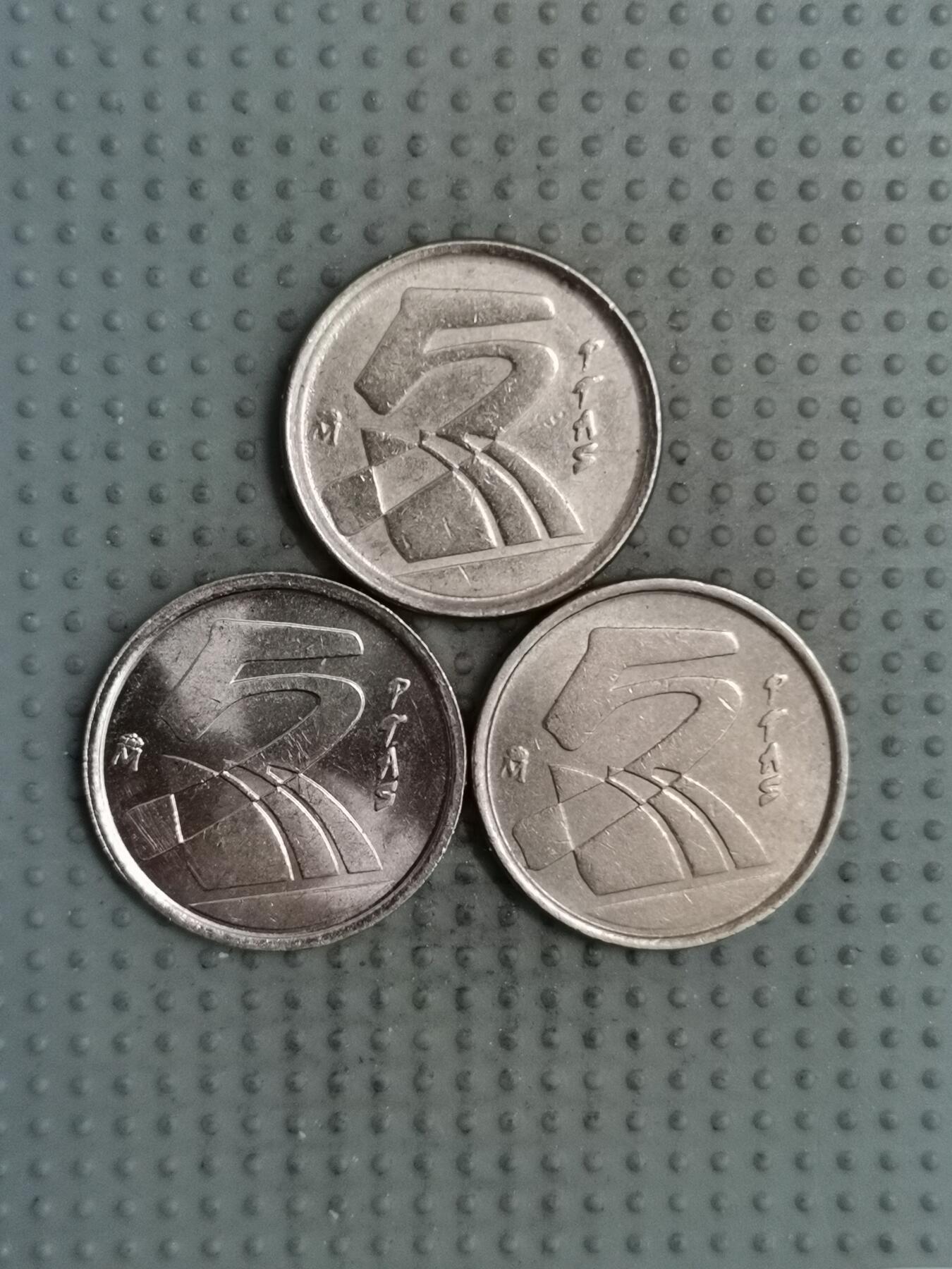 2025年第134场各国散币拍卖（总第134场） 西班牙5比塞塔3枚