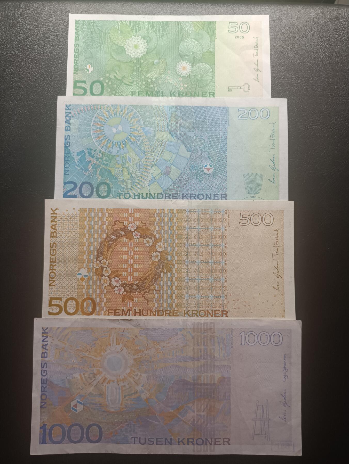 2025十二月第二期，总207期 挪威套钞批量四张流通品相