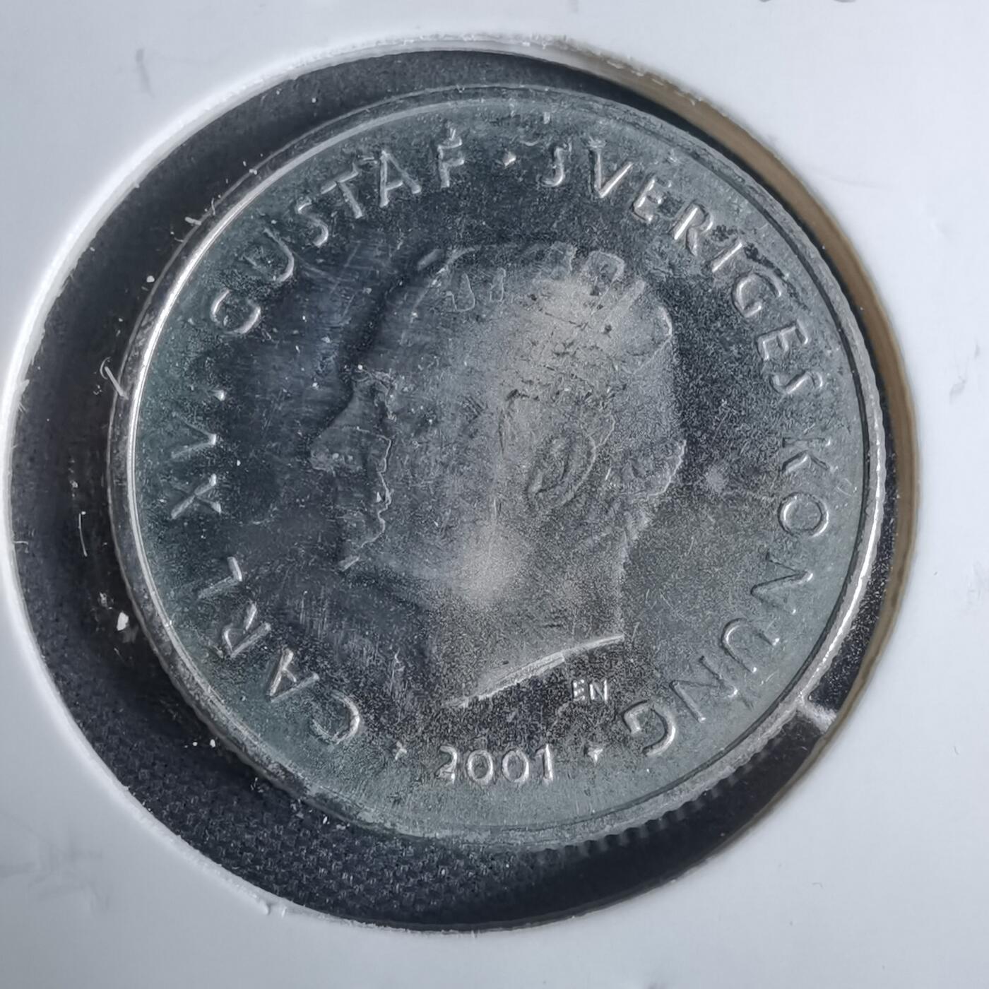 沼泽如烟--第925场 瑞典2001年1克朗