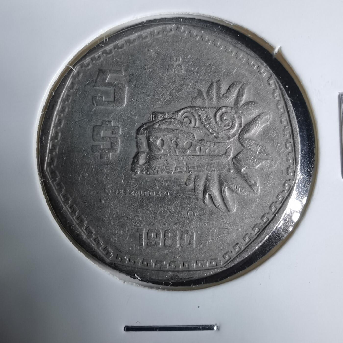 沼泽如烟--第925场 墨西哥1980年5比索