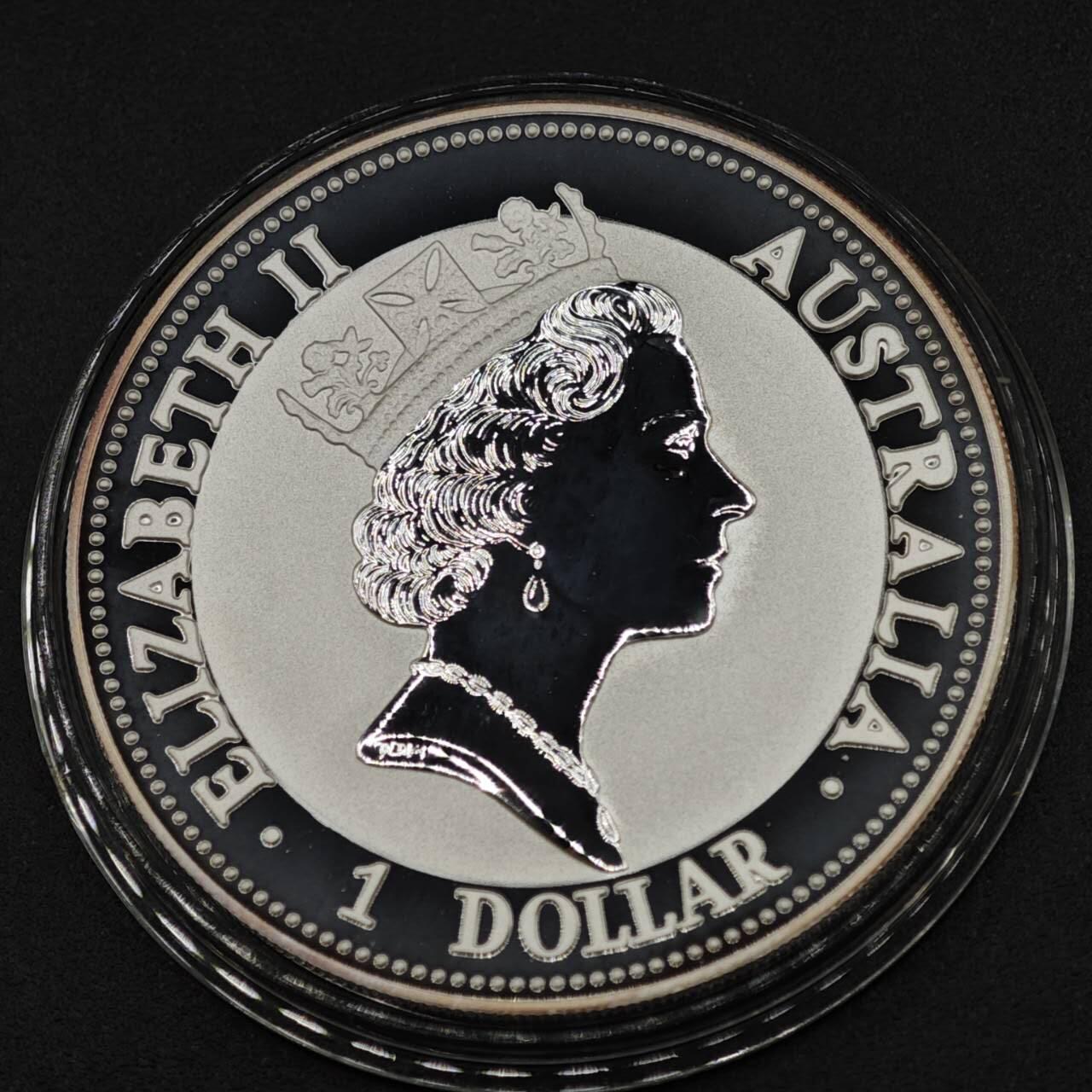 【淘币小摊】实时拍第八百二十二拍   银币套币场   满百包邮可预留二周 每周一统一发货   澳大利亚1992年翠鸟1盎司精制银币银价412